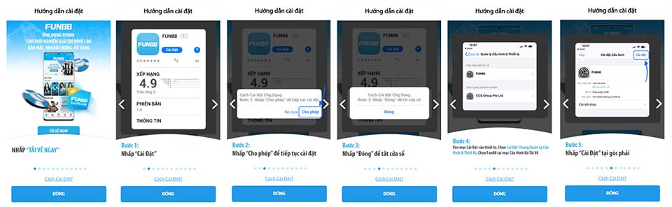Tài Fun88 mobile cho hệ điều hành IOS Tài Fun88 mobile cho hệ điều hành IOS